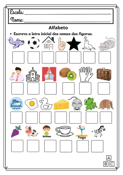 Vogais, alfabeto e encontro vocálico