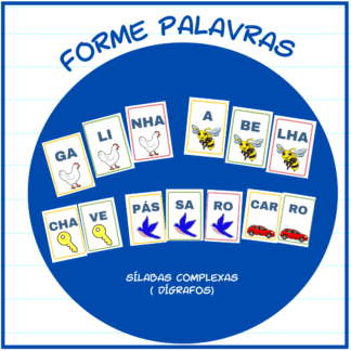 Cartas forme palavras Jogo da Memória ( sílabas complexas)