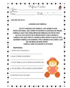 Atividade de Língua Portuguesa