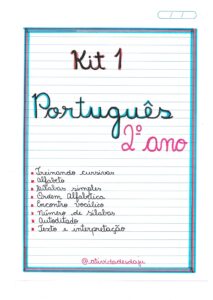 KIT 1 PORTUGUÊS 2º ANO