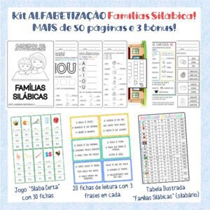Kit Alfabetização Famílias Silábicas