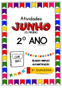 ATIVIDADES JUNHO 2ª QUINZENA (ALFABETIZAÇÃO)