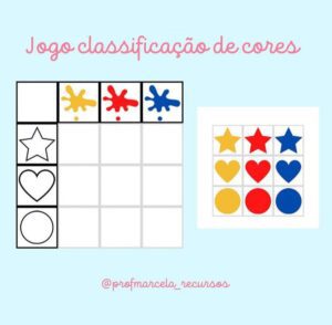 Jogo classificação de cores