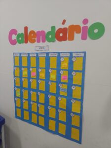 Números e meses para Calendário Banner