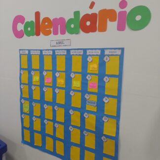 Números e meses para Calendário Banner