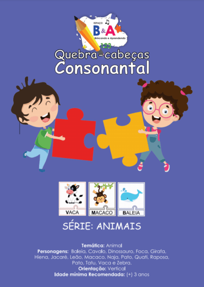 Quebra-cabeça Consonantal - Animais