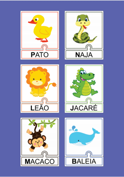 Quebra-cabeça Consonantal - Animais - Image 2