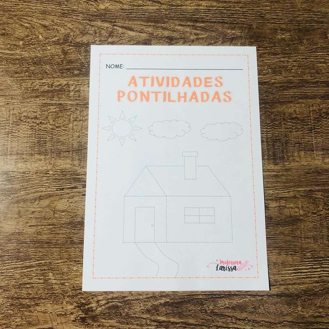 Livro de atividades pontilhadas