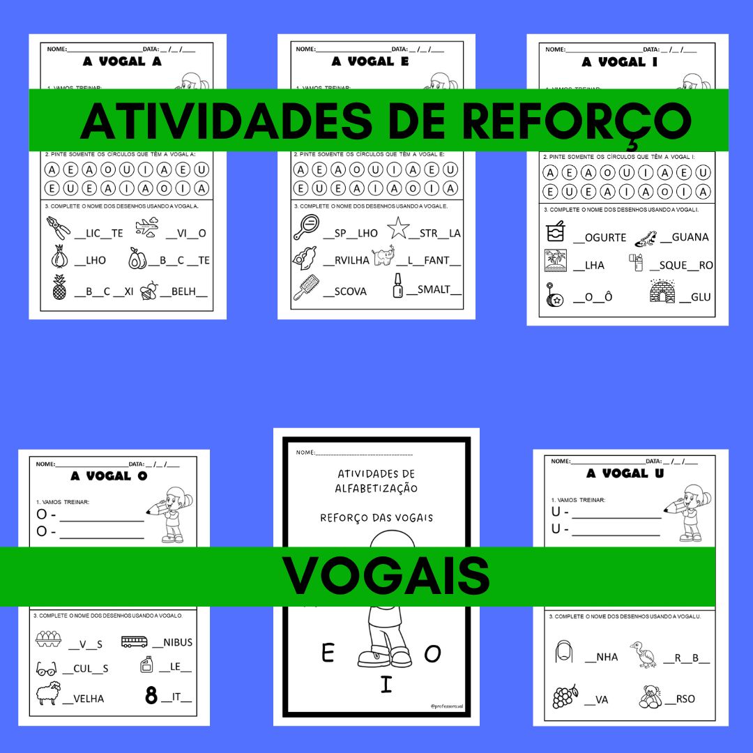 Atividades de reforço vogais