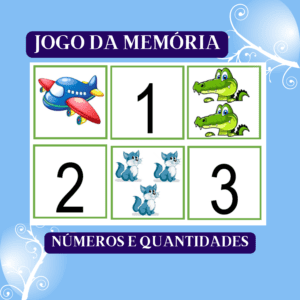 Jogo da memória – números e quantidades