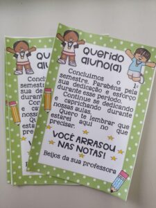 Mensagem para Boletim