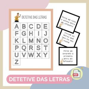 Detetive das letras- Atividade Infantil