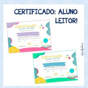 Certificado Aluno Leitor