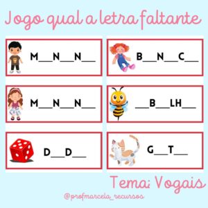 Jogo qual a letra faltante