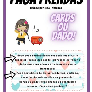 CARDS OU DADO PAGA PRENDAS