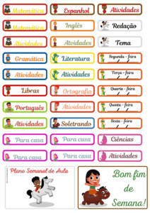 ETIQUETA PLANO DE AULA