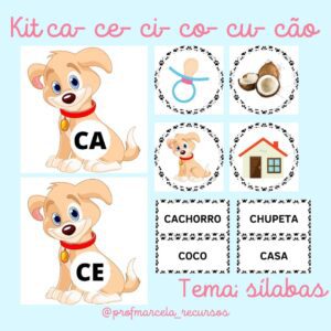Kit Ca Ce Ci Co Cu Cão