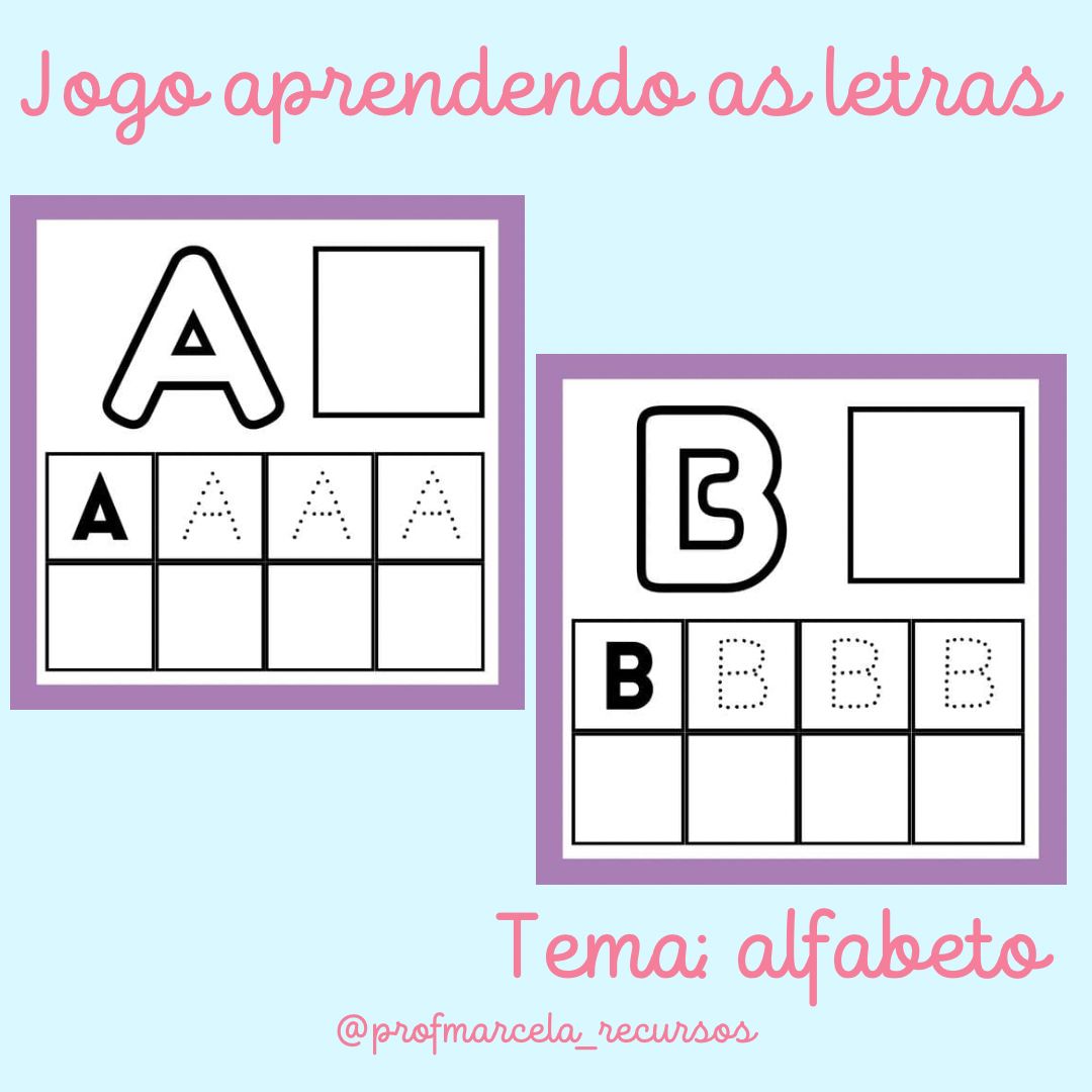 Jogo aprendendo as letras