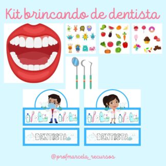 Kit brincando de dentista