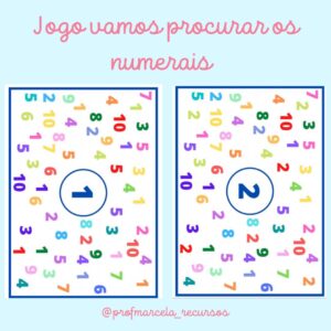 Jogo vamos procurar os numerais