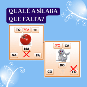 Qual é a sílaba que falta