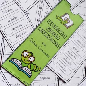 FICHAS DE LEITURA CURSIVA/BASTÃO