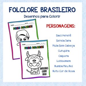 Desenhos para Colorir – Folclore