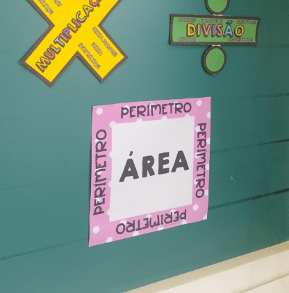 Área e Perímetro - conceito, cartaz e atividade - Image 2