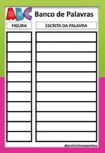 Banco de palavras