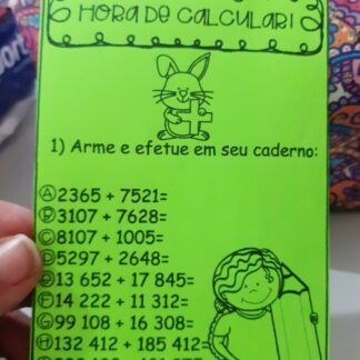 Atividades de matemática