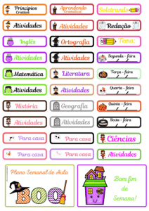 ETIQUETA PLANO DE AULA HAPPY HALLOWEEN 🎃