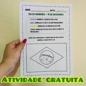 Atividade Gratuita Dia da Bandeira 💚💛