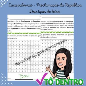 Caça Palavras – Proclamação da República