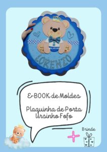 MOLDE PLAQUINHA DE PORTA URSINHO FOFO