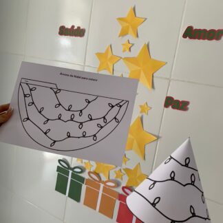 ÁRVORE DE NATAL PARA COLORIR