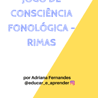 Jogo de Cartas - Rimas (Consciência Fonológica)