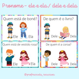 Pronome ele e ela - dele e dela