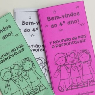 Folder para Reunião de Pais - Editável