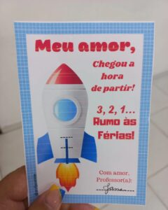 Cartão rumo às férias