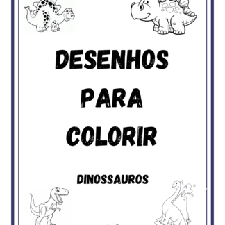 Apostila para Colorir - Dinossauro