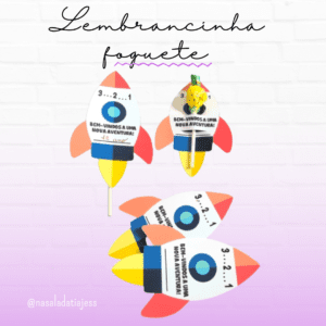 Lembrancinha volta ás aulas – foguete