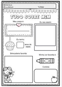 Atividade Volta às Aulas (Tudo Sobre Mim)