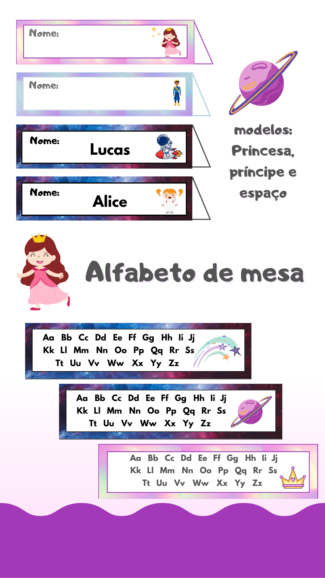 Alfabeto de mesa