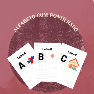 Alfabeto com Espaço para a Escrita: Aprendizado Interativo de Letra Bastão!