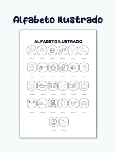 Alfabeto ilustrado para completar
