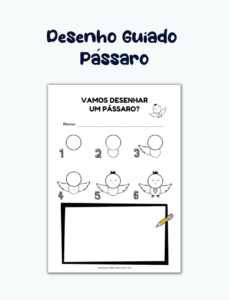 Desenho guiado – Pássaro