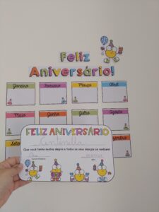 Mural e Cartão de Aniversário