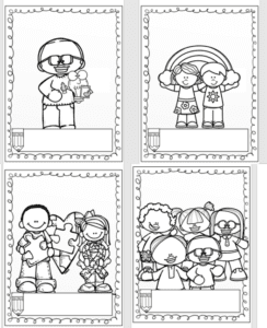 Capa de caderno tema crianças em IMAGEM para personalizar