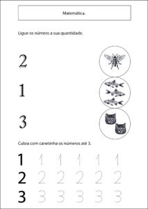 Ligue os números + Cubra os números