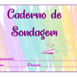 CADERNO DE SONDAGEM